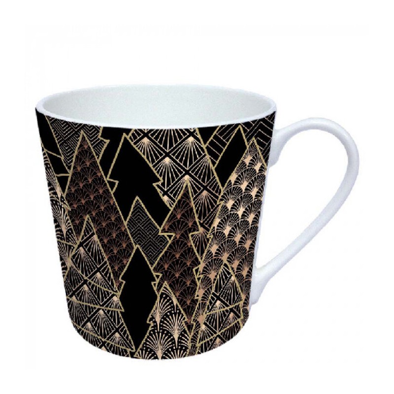 Mug - Luxury Trees Black - 300ml - Ambiente - Autumn - christmas Mug - Luxury Trees Black - 300ml - Ambiente - Autumn - christmas