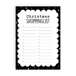 A5 Notepad - Christmas Shoppinglist - Christmas