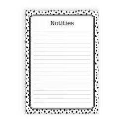 A5 Notepad - Dots white/black